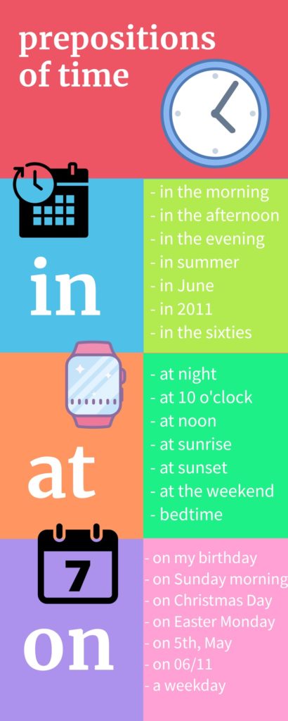 preposition of time